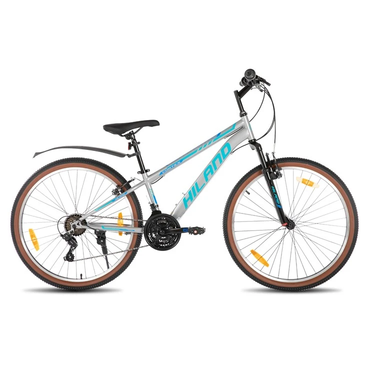 Joykie Hiland 남성과 여성을위한 26 인치 산악 자전거, 21 Speeds Mountain Bicycle, High - 인장 스틸 프레임, V 브레이크, 성인용 하드 테일 MTB