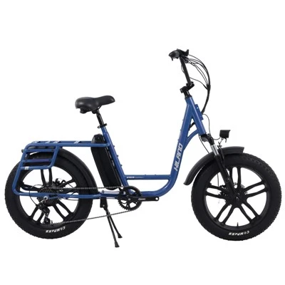 Joykieday Compact 20 "강철 지방 E 자전거 36V 350W 후면 모터 468Wh 배터리 20 × 4.0 타이어 듀얼 바구니 480mm 프레임